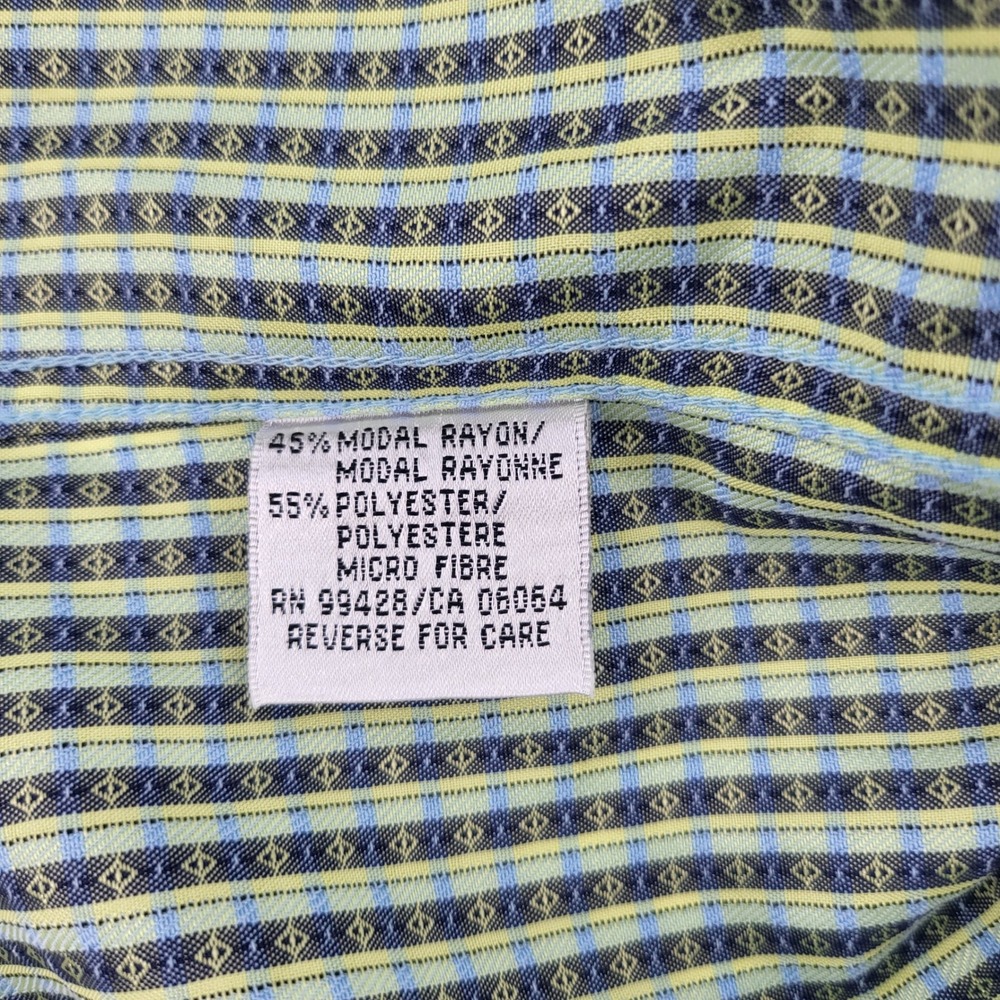 Bugatchi Men's Size XXL 2XL Striped Dress Shirt Long Sleeve Button Up Casual S - Picture 9 of 9